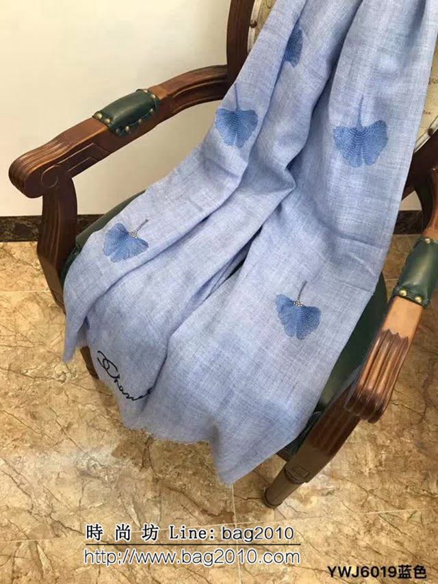 CHANEL香奈兒 最新刺繡羊毛圍巾 YWJ6019 LLWJ6812
